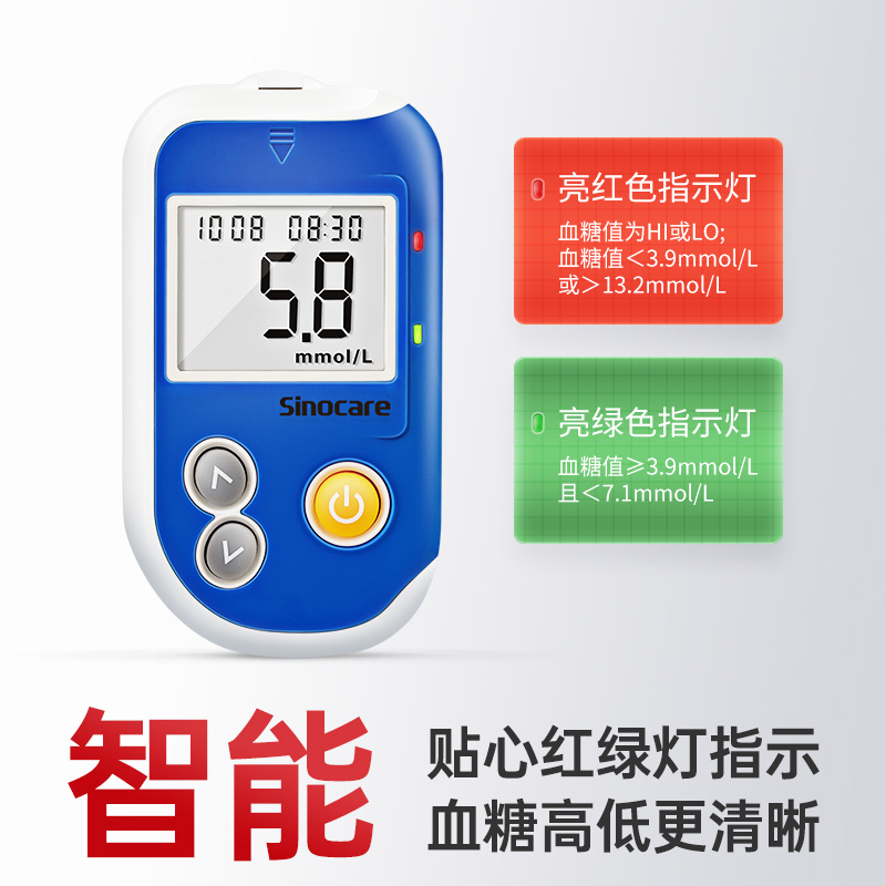 三诺血糖试纸 GA-6智能语音测血糖仪独立装试纸50片测血糖的试纸-图2