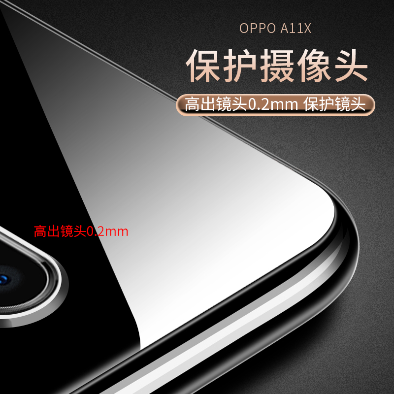 oppoa11x手机壳A11X硅胶oppo a11x透明壳超薄OPPOA11X全包防摔保护套软男女款简约新款 - 图2