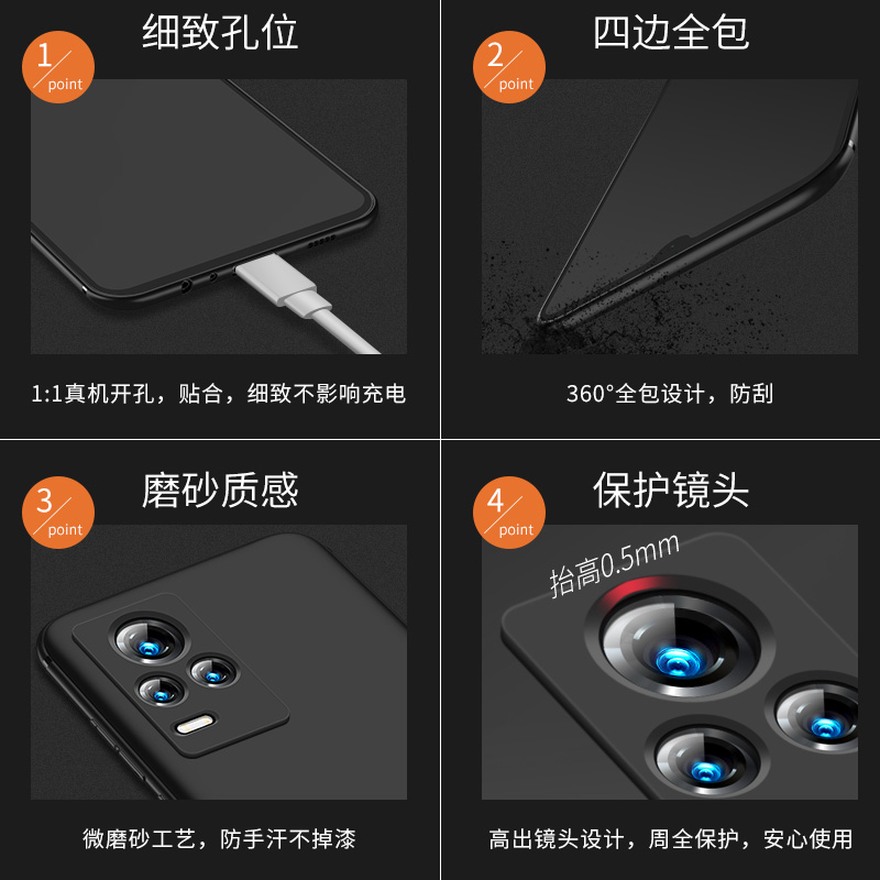 适用于VIVOS7手机壳S7保护套S7e磨砂硅胶软套VIVO S7t全包S7t超薄防摔潮牌vivo男女款新款外壳 - 图3