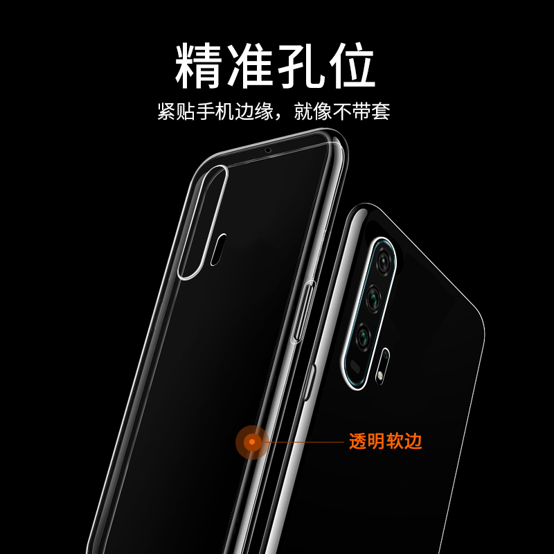 适用于荣耀20pro手机壳硅胶荣耀20pro透明全包荣耀20pro防摔保护套超薄 - 图1