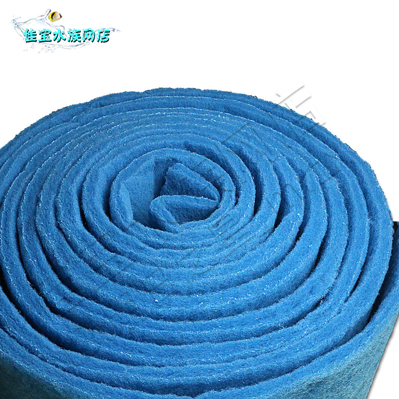 蓝色过滤棉鱼池过滤材料鱼缸过滤棉底滤过滤棉生化棉加厚海棉上滤 - 图3