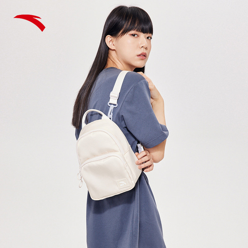 安踏女2023新款女生休闲便携双肩包 安踏体育篮球双肩背包