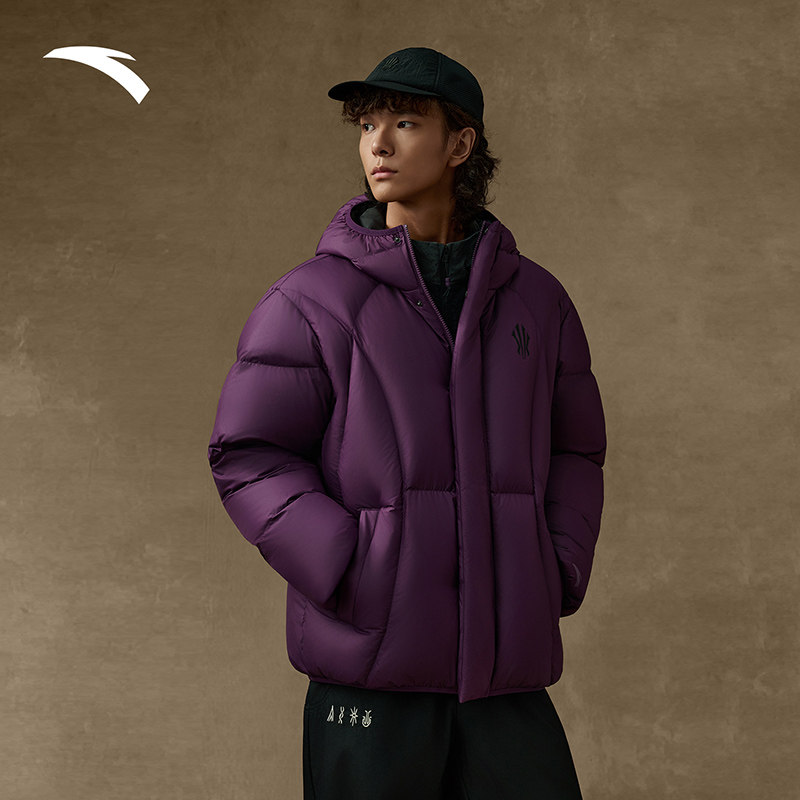 安踏凯里·欧文系列丨潮流面包羽绒服男女同款保暖外套172541910N,淘宝优惠券,粉丝福利购,淘宝优惠卷