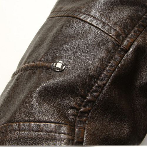 男加绒加厚皮衣外套潮流韩版2025秋冬季新款帅气休闲机车PU皮夹克 - 图2