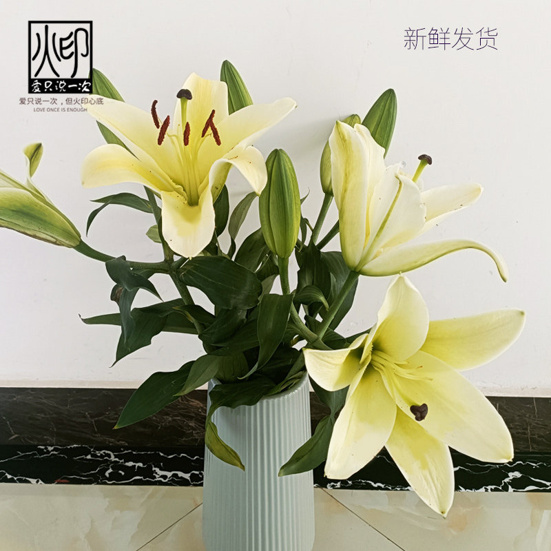云南昆明香水百合向日葵小雏菊同城鲜花速递插花生日礼物水养插花,淘宝优惠券,粉丝福利购,淘宝优惠卷