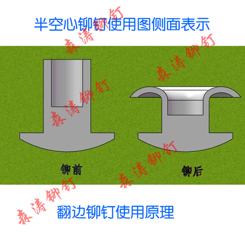 浮心模铆钉机配件下底模开花模卷边半空心铆钉冲头鸡眼机翻边模具 - 图1