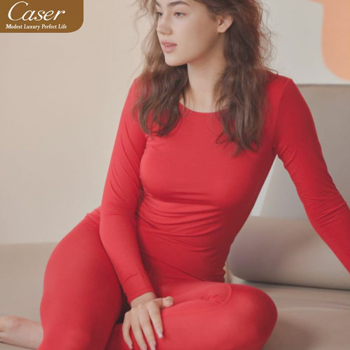 凯撒内衣Caser女士圆领超薄圣桑简约羊绒蛋白纤维单件BJ50-2002 - 图3