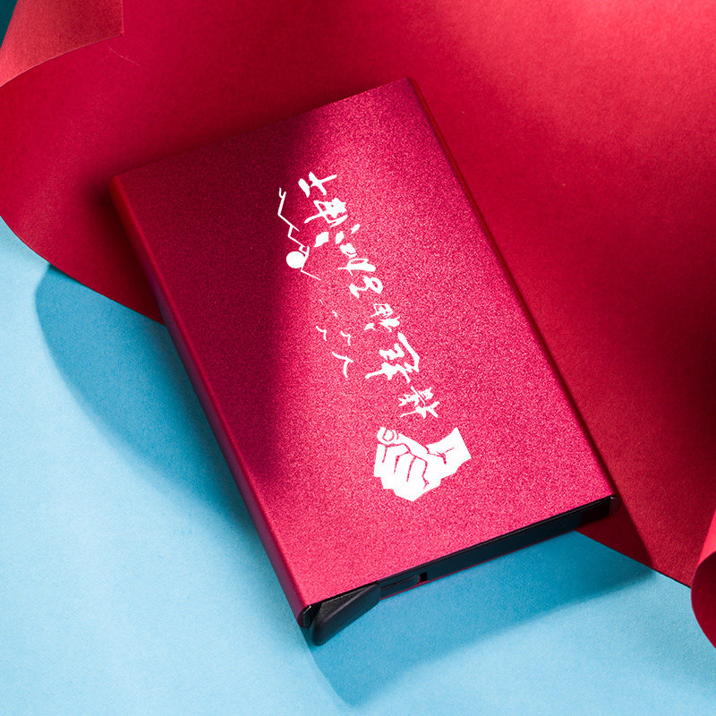 男潮牌超薄金属防消磁小巧女卡套 百分之一箱包卡包