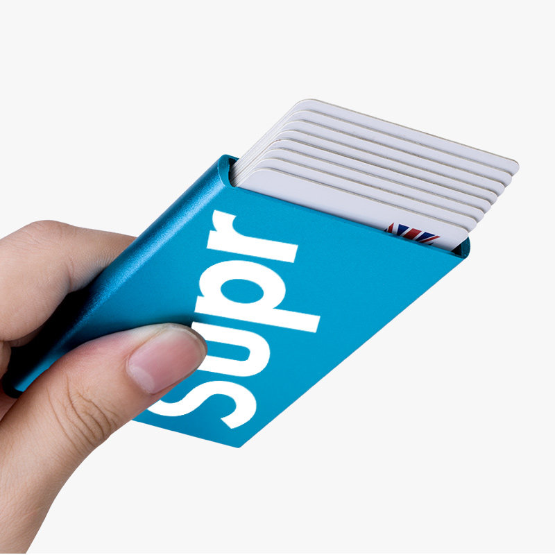 男潮牌超薄金属防消磁小巧女卡套 百分之一箱包卡包