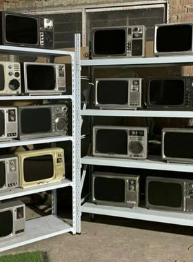 黑白电视机复古怀旧电视机影视道具商务怀旧装饰插U盘可播放摆件