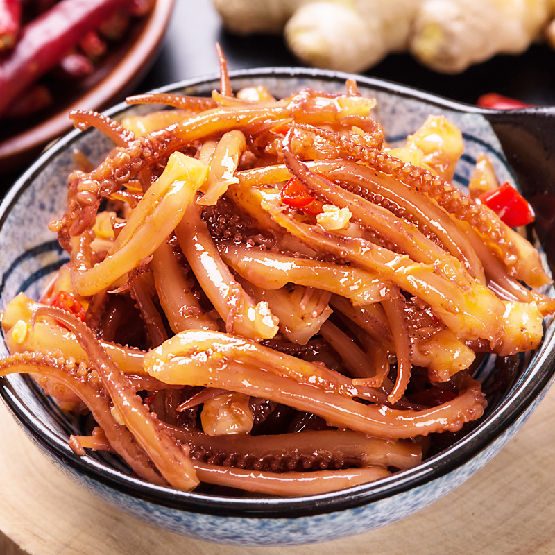 好味屋鱿鱼手撕铁板杏鲍菇鱿鱼须即食香麻辣海味零食小吃休闲食品