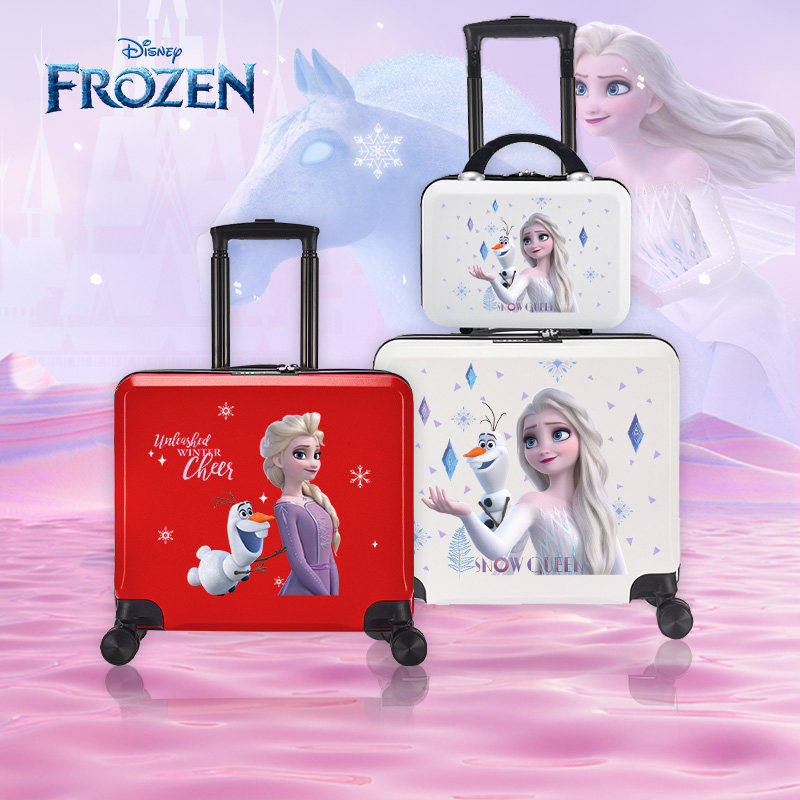 disney /迪士尼艾莎公主女童拉杆箱 妙金箱包旅行箱