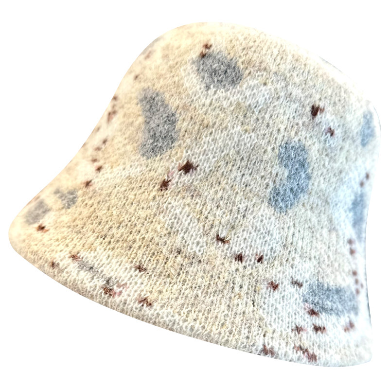 2025新款秋冬美式印花潮流针织水桶帽子女保暖防风出游盆帽个性,淘宝优惠券,粉丝福利购,淘宝优惠卷