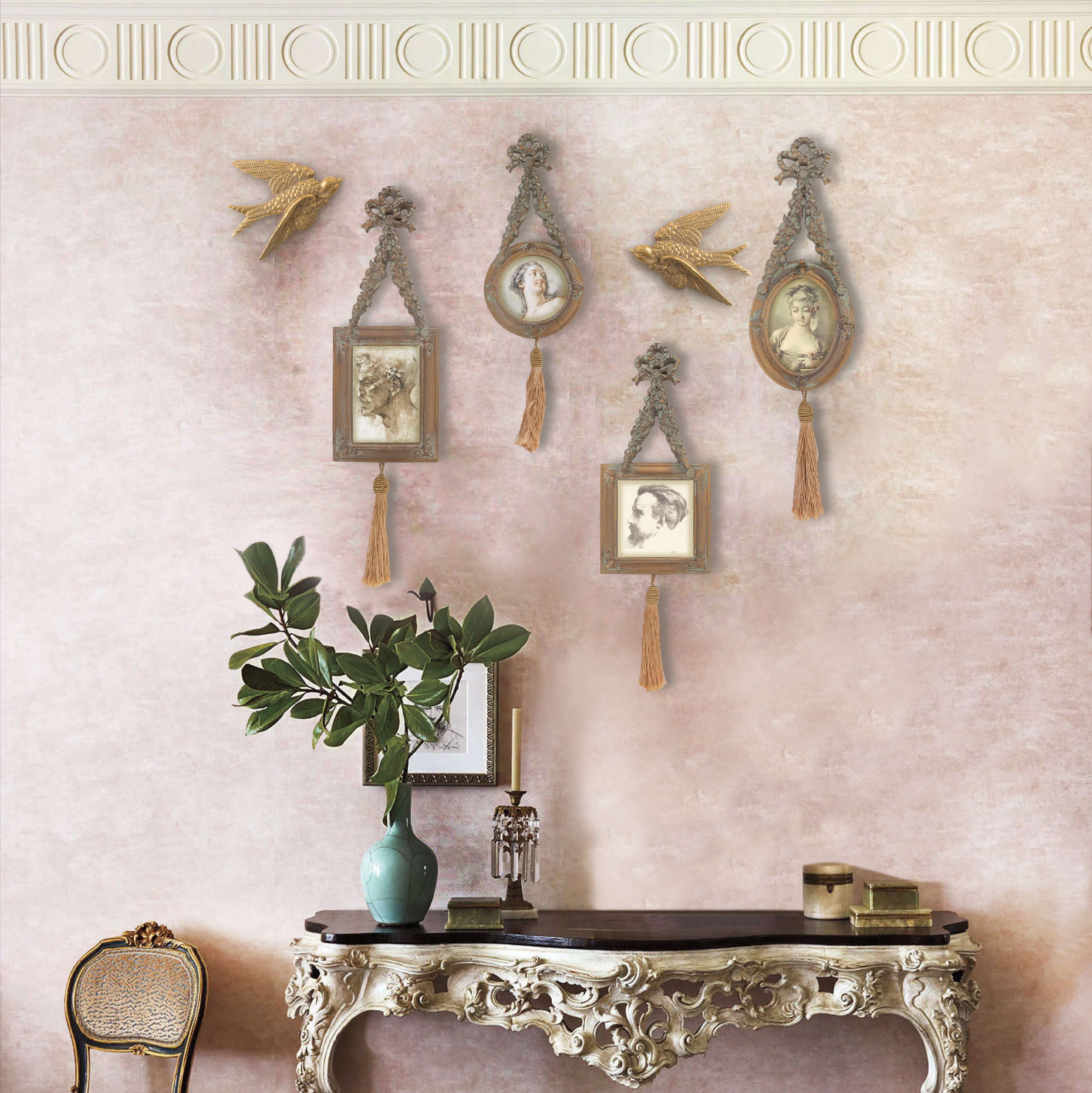 加安加丽欧式复古装饰画法式客厅玄关挂画美式卧室墙面装饰壁画,淘宝优惠券,粉丝福利购,淘宝优惠卷