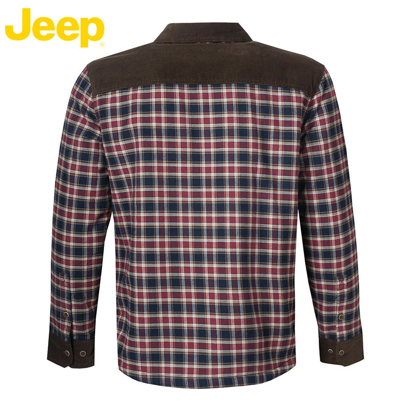 jeep /吉普男士冬季新款休闲棉夹克 华佰服饰棉衣