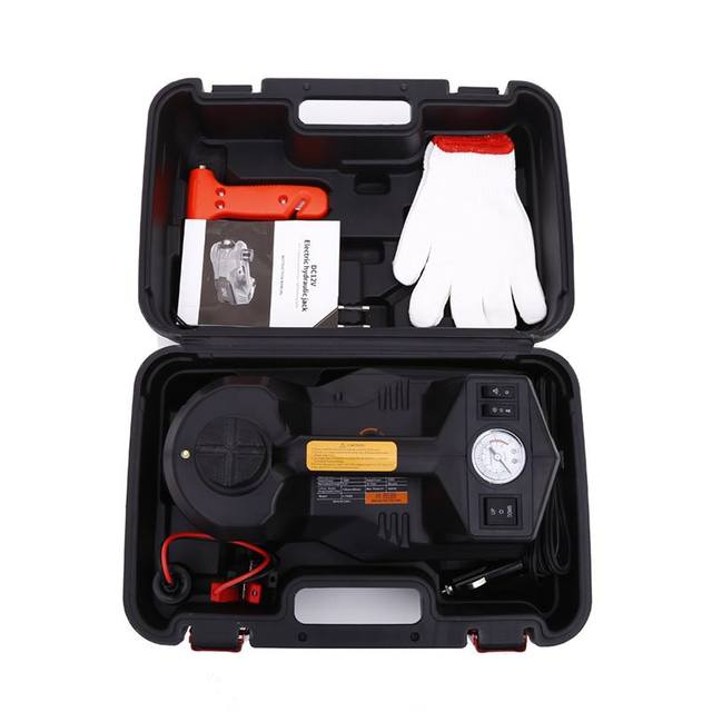 Rogerte 12v jack car load-bearing equipment car repair tools electric hydraulic jack