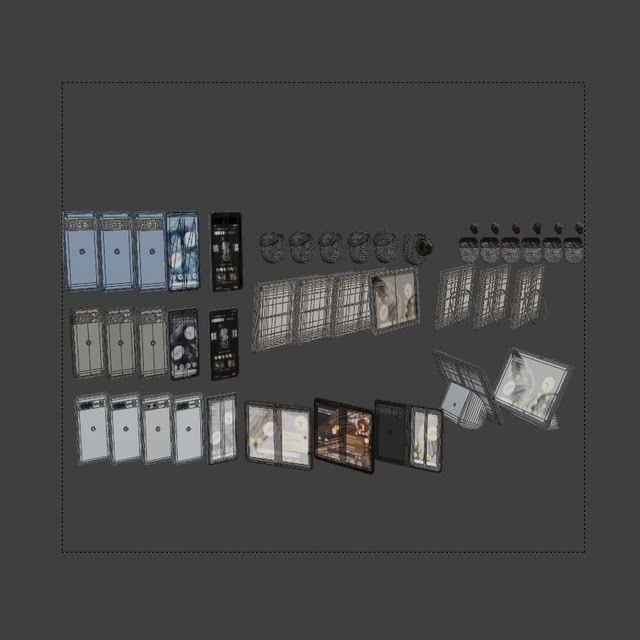 Mobile phone tablet headset 3D model 3D material blender/c4d/fbx/obj electronic product watch