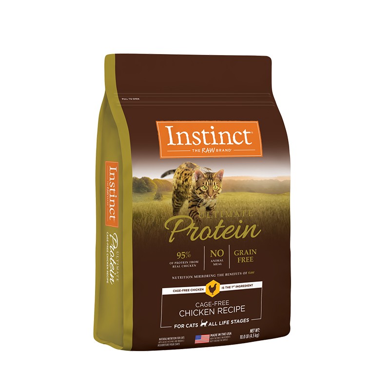 宅猫酱 百利高蛋白猫粮Instinct生鲜本能经典无谷鸡全价猫主粮 - 图3