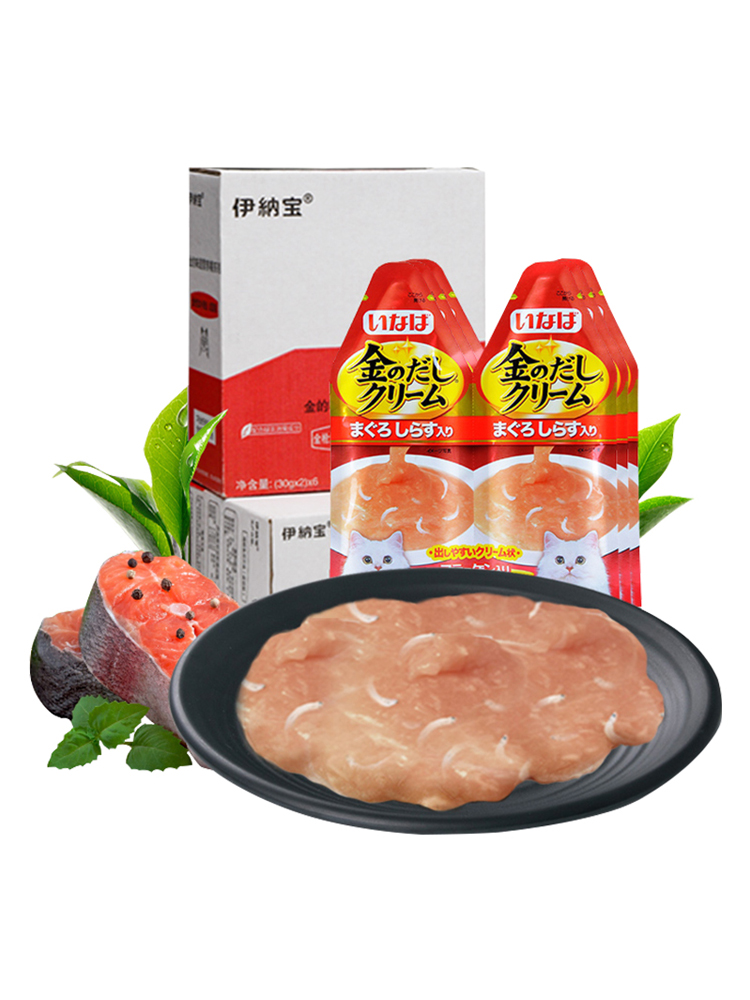 宅猫酱 伊纳宝猫咪营养糊奶昔湿粮包发腮拌饭猫零食1联 - 图3