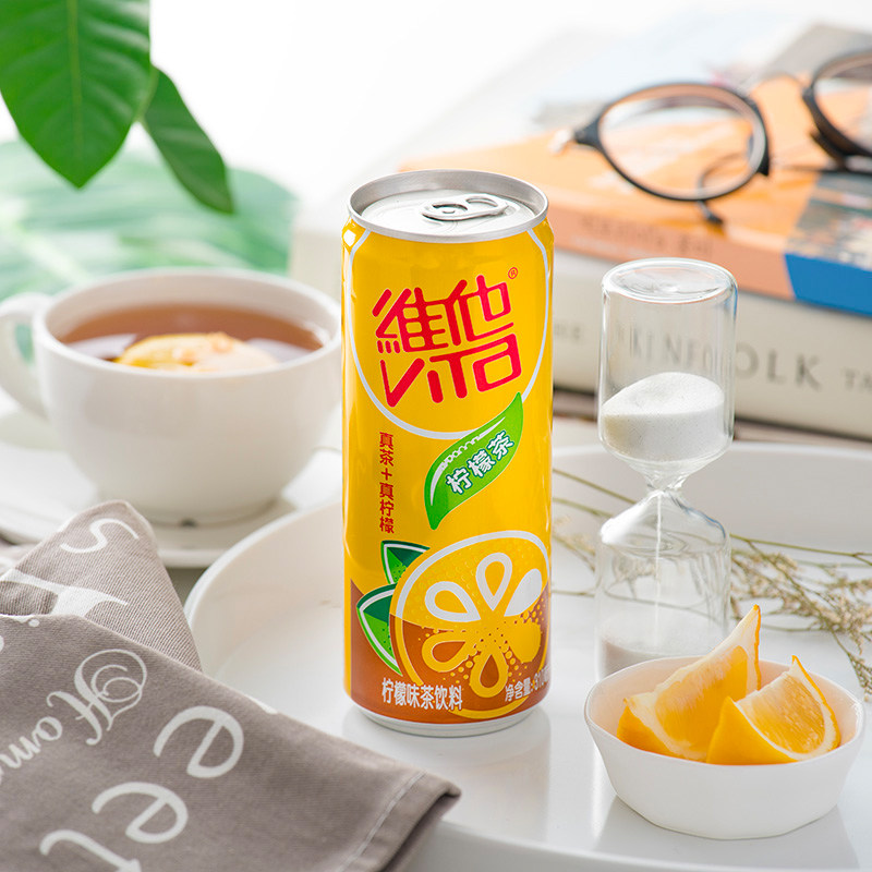 维他310ml*24罐整箱批发真柠檬茶 趣童食品茶饮料