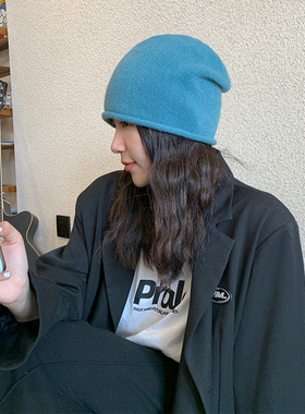 针织堆堆帽女休闲百搭保暖
