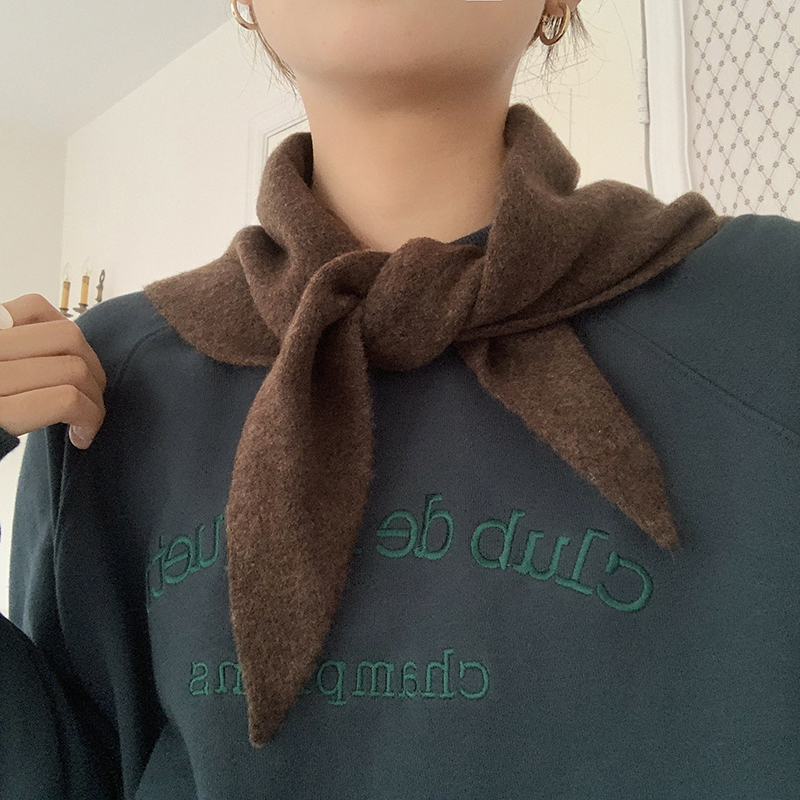 针织小披肩围巾女春秋冬外搭装饰复古三角领巾韩版百搭护颈围脖潮,淘宝优惠券,粉丝福利购,淘宝优惠卷