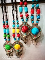 Mongolian Minority Necklace Accessories Accessories Ethnic Retro Wind Ornament Alloy Necklace Inner Mongolia Craft Gift Pendulum