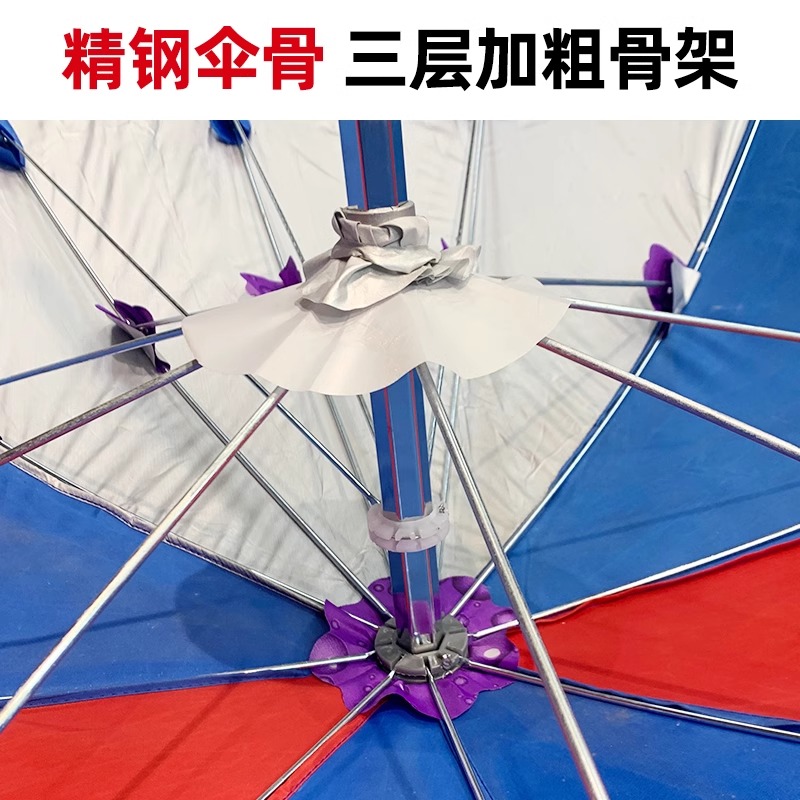 摩托车折叠雨棚加厚防晒遮阳雨伞撑杆伞电瓶三轮收缩蓬挡雨罩加长 - 图0