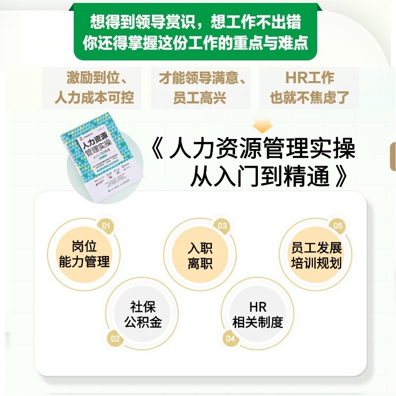 人力资源管理实操从入门到精通绩效管理与量化考核薪酬管理实操常见问题解析HR提升人力资源行政管理薪酬考核书籍 - 图0