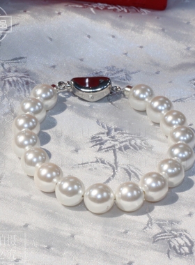 强光深海母贝珍珠手链