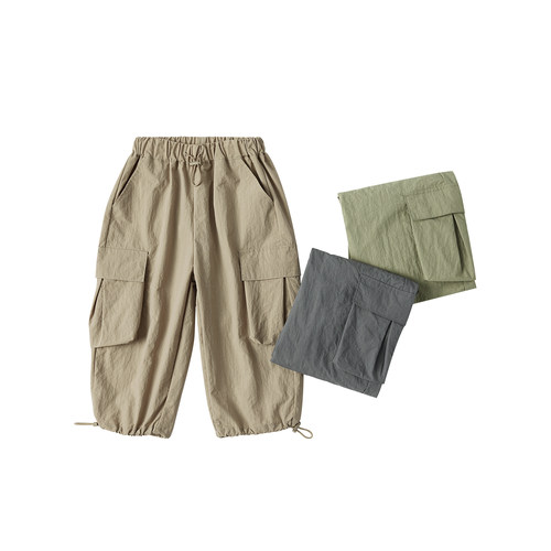 【防晒防水】尼多熊春夏新款儿童春装户外工装裤宝宝男女童薄裤子 - 图3