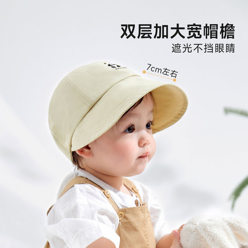 尼多熊儿童帽子宝宝鸭舌帽遮阳帽男女童棒球帽婴儿帽子春秋款 - 图0