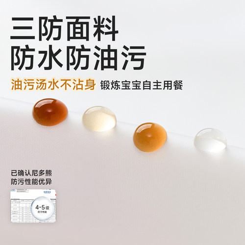 尼多熊2026儿童罩衣夏季宝宝吃饭围兜男女宝围裙防脏婴儿辅食饭兜 - 图1