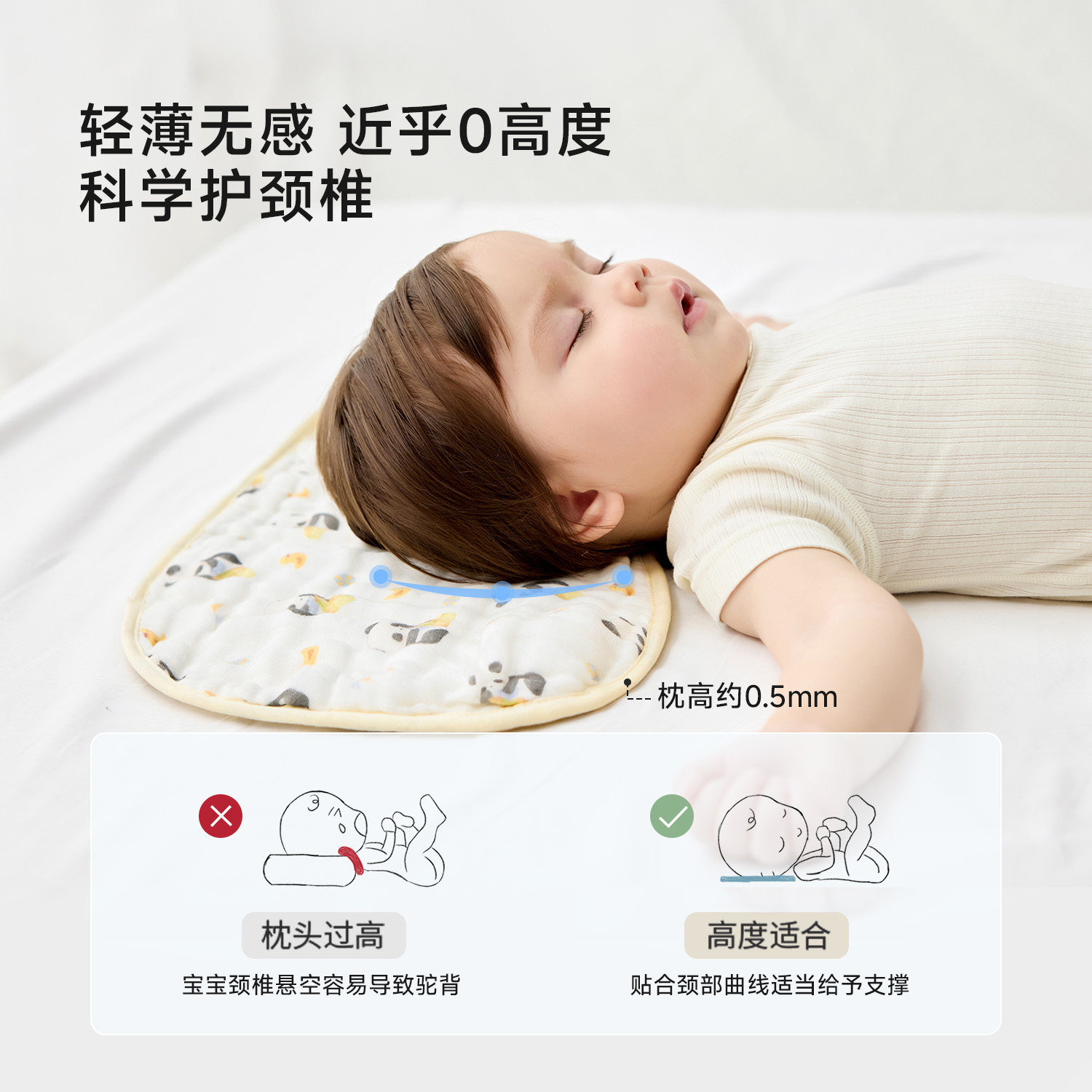 尼多熊婴儿拍嗝巾儿童云片枕夏季防出汗枕巾吸汗透气新生宝宝枕头,淘宝优惠券,粉丝福利购,淘宝优惠卷