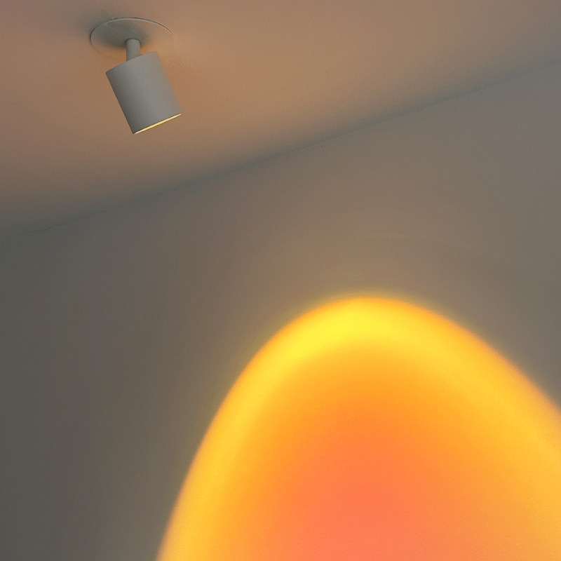 网红日落灯嵌入式可调角度家用过道氛围感夕阳落日灯玄关明装射灯,淘宝优惠券,粉丝福利购,淘宝优惠卷