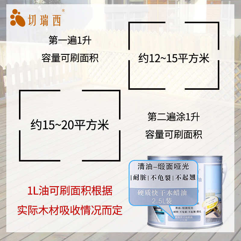 切瑞西硬质木蜡油实木户外清漆木器漆家具翻新木漆防腐木油代桐油 - 图3