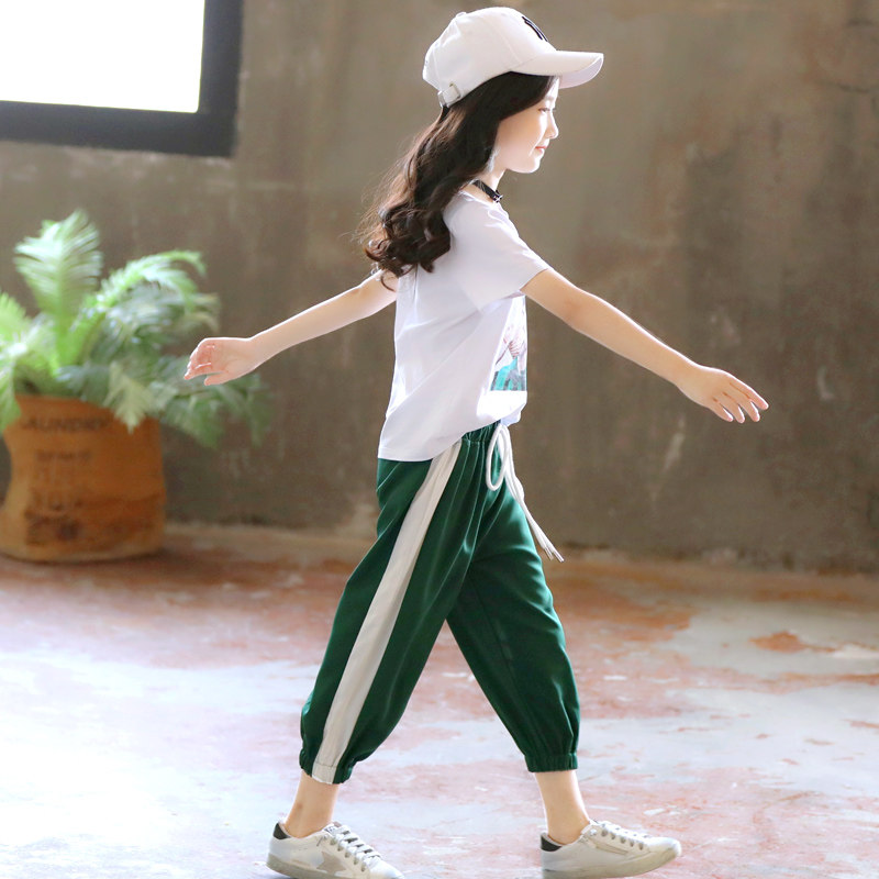 女童夏装2020新款潮母女装洋气短袖 潮丫潮亲子装/亲子时装
