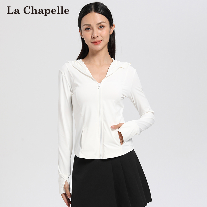 La Chapelle 拉夏贝尔 24年夏季新款 纯色连帽修身 女式防晒服 69元包邮（需领券）多色可选