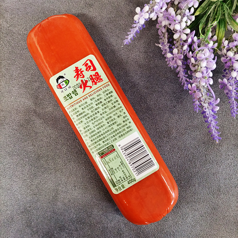 小伙子寿司火腿400g*5方腿火腿肠麻辣烫火锅香肠凉拌手抓饼 - 图1