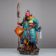 Guan Gong statue dedicated to the shop and home for the God of Wealth ornaments