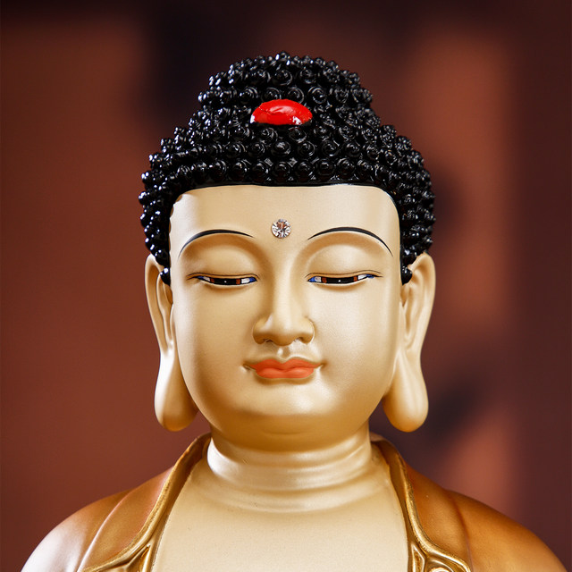 Sakyamuni Buddha seated statue for home use Three Jewels Buddha Tathagata Buddha