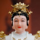 The statue of Nuwa empress worships the Buddha statue of Mother Earth