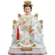 The white marble Nine Heavens Mysterious Goddess statue is a Taoist ornament