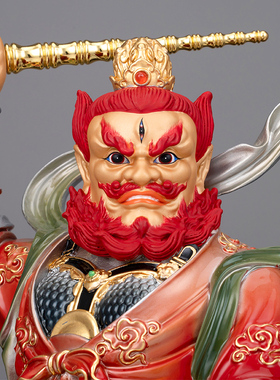 全铜王灵官神像家用火神爷铜像