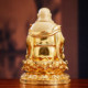 Taiwan pure copper Maitreya Buddha ornaments, big belly, happy and smiling Buddha statue, living room dedicated to Maitreya Buddha statue to attract wealth and shop use