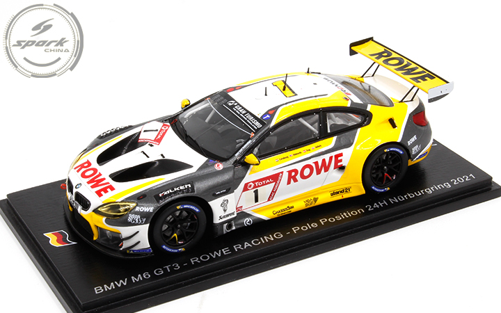 Spark 赛车模型 1/43 BMW 宝马 M6 GT3系24H 纽博格林 2021 摆件 - 图0