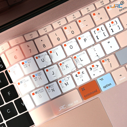 2021苹果Macbook笔记本Air13.3新款Pro13键盘膜16寸电脑15快捷键OS功能12保护膜2020系统快捷按键透光膜适用 - 图2