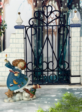 树脂圣诞节小女孩工艺品摆件