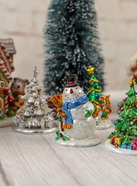 沙盘小摆件雪人圣诞树