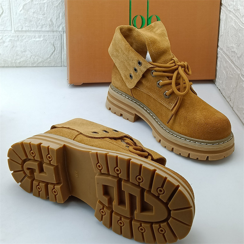 女士真皮牛反绒磨砂皮秋冬季低跟短靴复古圆头马丁靴日常搭配女鞋,淘宝优惠券,粉丝福利购,淘宝优惠卷